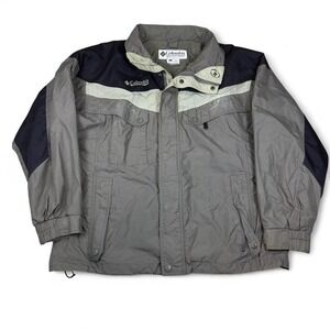 Columbia Jacket Mens Large Gray Outdoor Winter Shell Coat